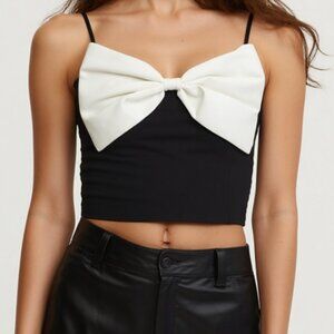 Top with Oversized White Bow